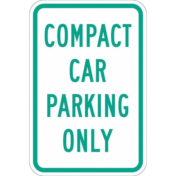 Lyle Compact Car Parking Sign, 18" x 12, T1-1036-DG_12x18 - T1-1036-DG_12X18