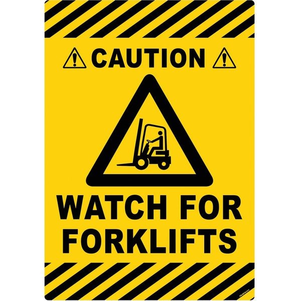 Stranco Floor Sign, 20 in H, 14 in W, Vinyl, Vertical Rectangle, English, FS-2014-611 - FS-2014-611