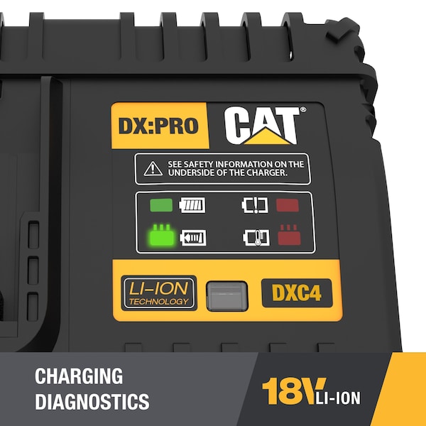 Caterpillar Cat 18V 1 FOR ALL 4-Amp Battery Charger - DXC4