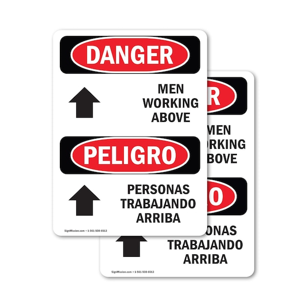 Signmission Safety Culture Sign, 7 in Width, Vinyl Decal, Rectangle, Bilingual - OS-2PACK-DS-D-710-VS-1448