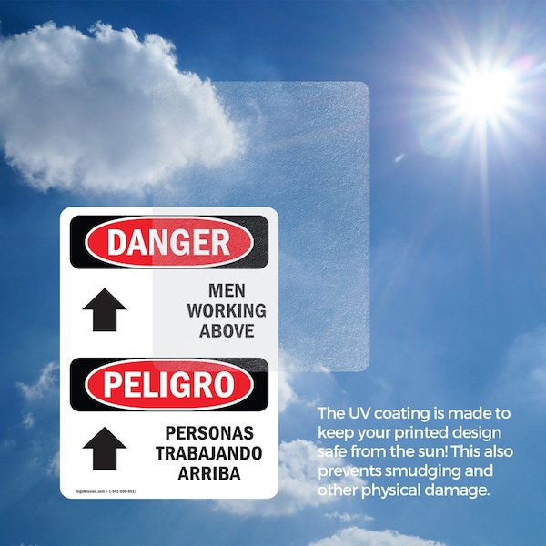 Signmission Safety Culture Sign, 7 in Width, Vinyl Decal, Rectangle, Bilingual - OS-2PACK-DS-D-710-VS-1448