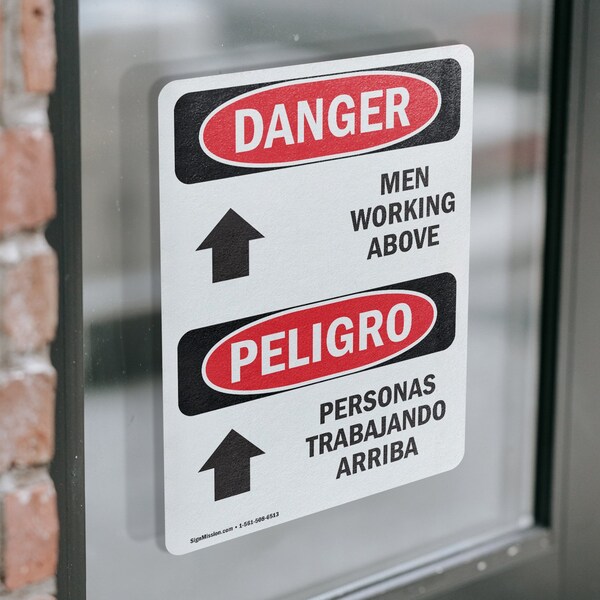 Signmission Safety Culture Sign, 7 in Width, Vinyl Decal, Rectangle, Bilingual - OS-2PACK-DS-D-710-VS-1448
