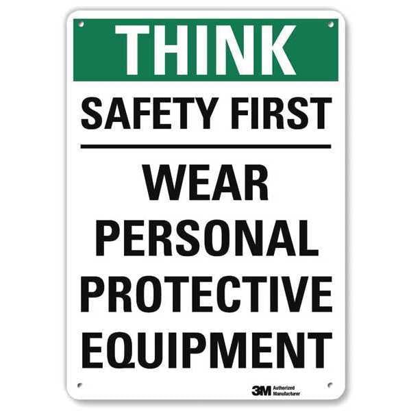 Lyle Safety Sign, 14 in Height, 10 in Width, Plastic, Vertical Rectangle, English - U7-1331-NP_10X14