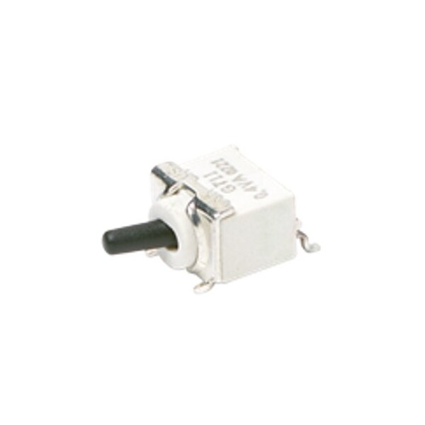 Componentes C&K Interruptor basculante, Dpdt, Encendido-Encendido, Anclado, 0.02A, 20Vdc, 6 orificios de PCB, Terminal de soldadura, Interruptor basculante - GT21MAVBE