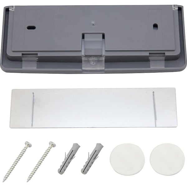 Durable Office Products Click Sign, 6-3/4"x5/8"x3", Graphite - DBL497637