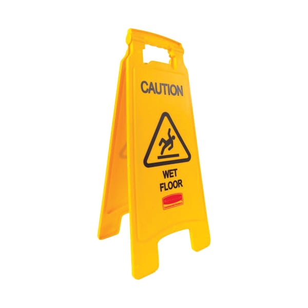 Rubbermaid Rubbermaid English Yellow Caution Easel Floor Sign 25 in. H X 11 in. W - 611277YEL