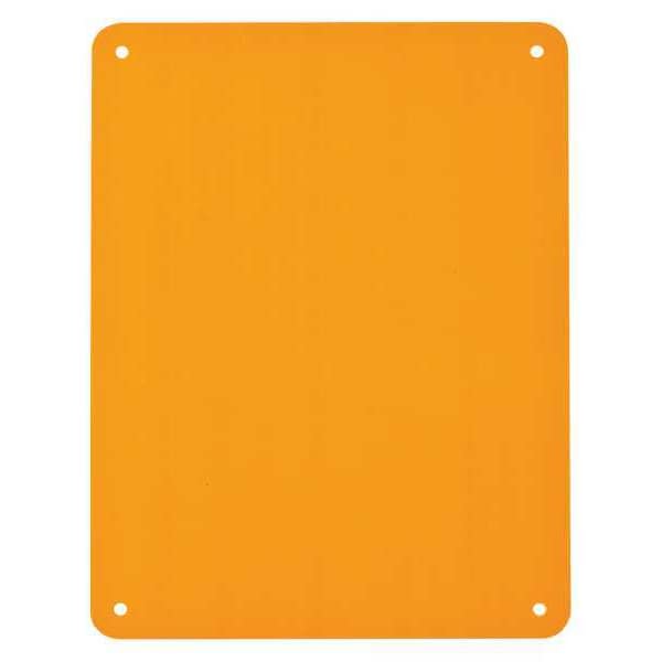 Brady Blank Sign, 10-1/4" W, 7-5/8" H, No Text, Plastic, Yellow - 13625
