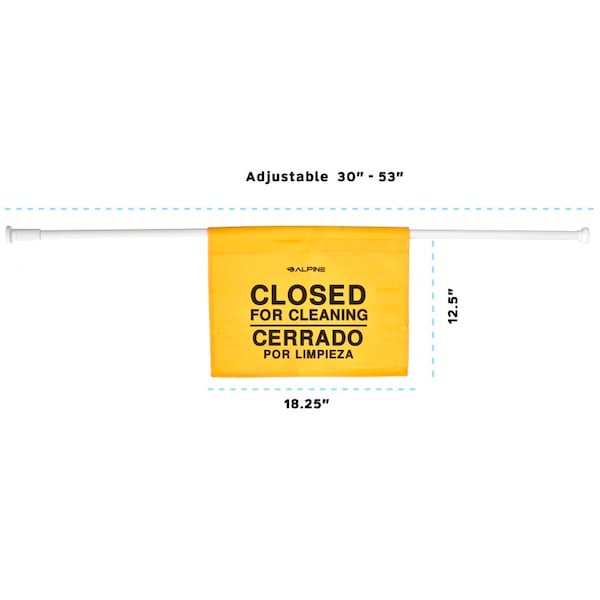 Alpine Industries Safety Hanging Sign, PK3 - ALP498-HAN-3PK