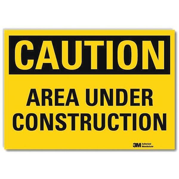 Lyle Safety Sign, 5 in H, 7 in Width, Reflective Sheeting, Horizontal Rectangle, English, U4-1055-RD_7X5 - U4-1055-RD_7X5