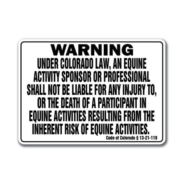 Signmission 14 in Height, Vinyl, 14" x 10", WS-D-1014-Colorado - WS-D-1014-COLORADO