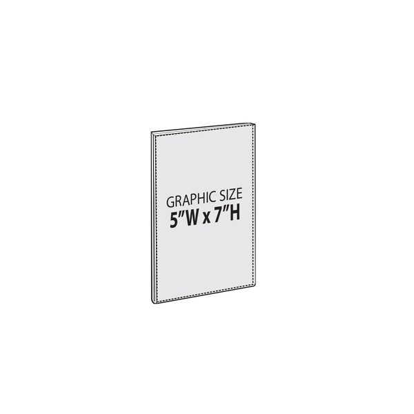 Azar Displays 5"W x 7"H Sign w/ Adhesive Tape, PK10 - 122027