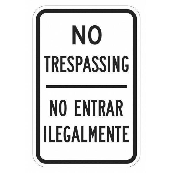 Lyle Facility Sign, 18 in H, 12 in W, Aluminum, Vertical Rectangle, English, Spanish, T1-3095-EG_12x18 - T1-3095-EG_12X18