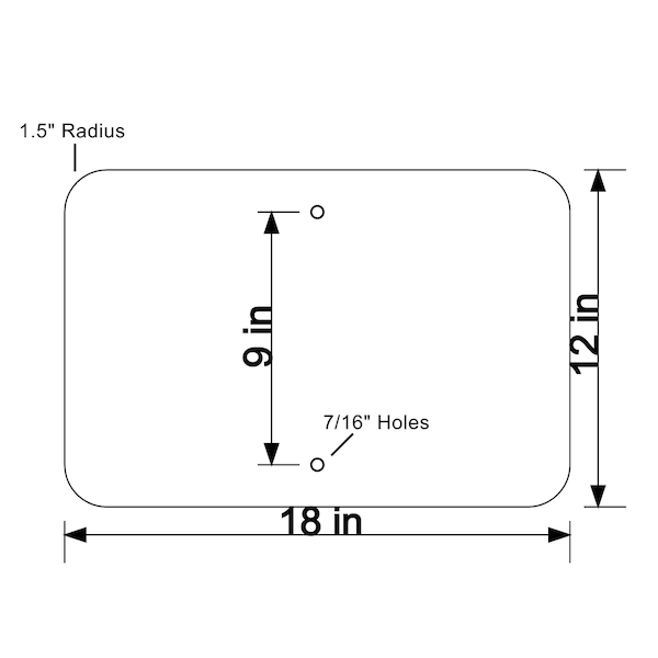 Sign Solutions Usa Diamond Grade Cubed Reflective DG3-Double Sided .063 18 in. X 12 in. Sheeted Blank WHITE - US06DWT1812DBLBLANK