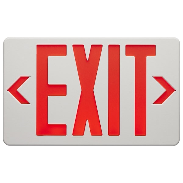Nuvo Exit Sign, Thermoplastic, 11.81 in W, 7.25 in H - 67/101