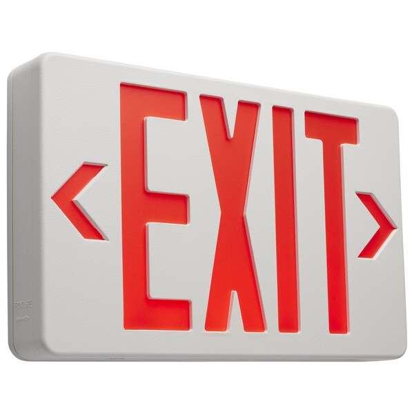Nuvo Exit Sign, Thermoplastic, 11.81 in W, 7.25 in H - 67/101