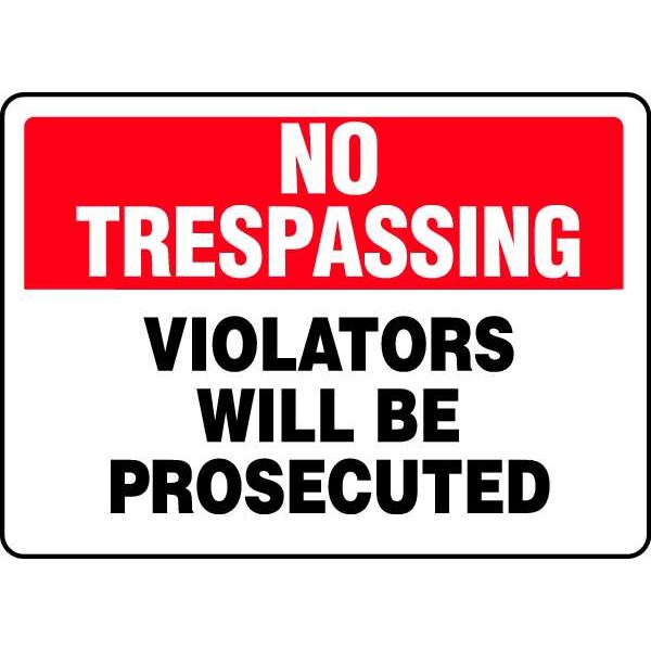 Accuform Admittance Sign, 10 in H, 14 in W, Aluminum, Rectangle, English, MATR900VA - MATR900VA
