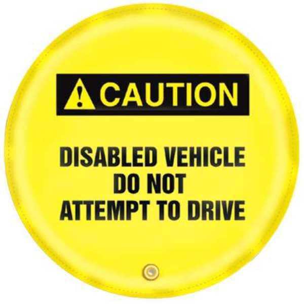 Accuform Caution Sign, 16 in H, 16 in W, Vinyl, English, KDD717 - KDD717