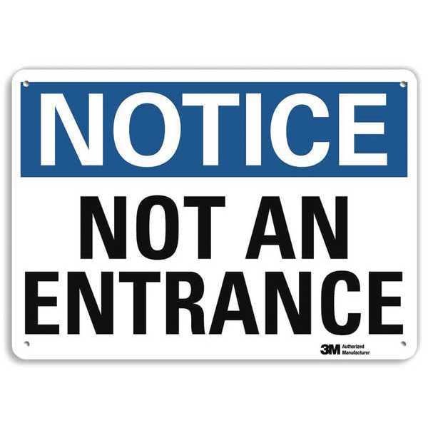 Lyle Notice Sign, 10 in H, 14 in W, Aluminum, Horizontal Rectangle, English, U1-1043-NA_14x10 - U1-1043-NA_14X10