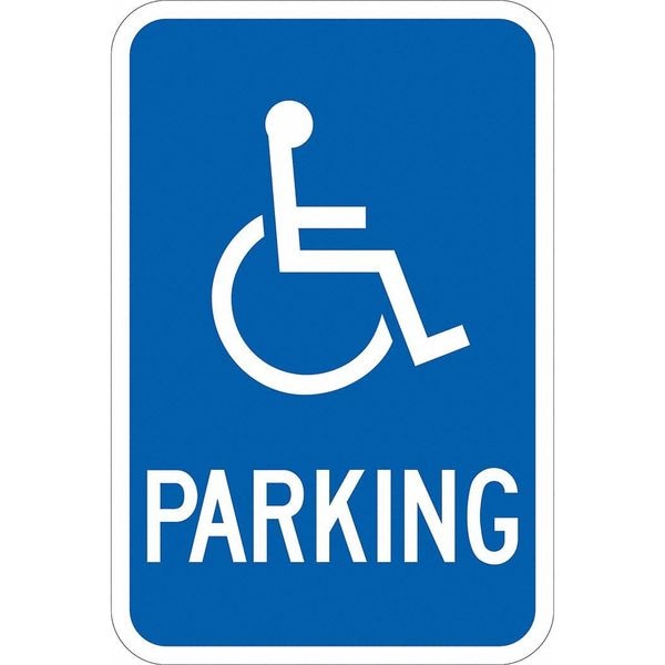 Lyle ADA Handicapped Parking Sign, 18" x 12, T1-1136-DG_12x18 - T1-1136-DG_12X18