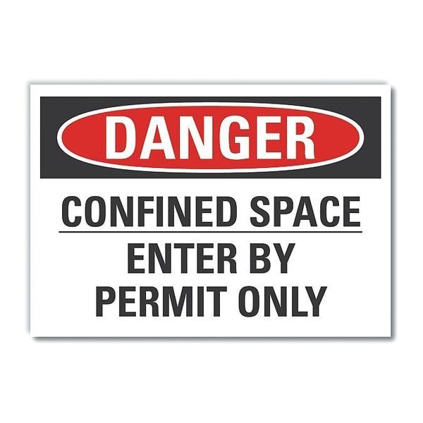 Lyle Danger Sign, 10" W, 7" H, 0.004" Thickness, LCU4-0538-ED_10x7 - LCU4-0538-ED_10X7