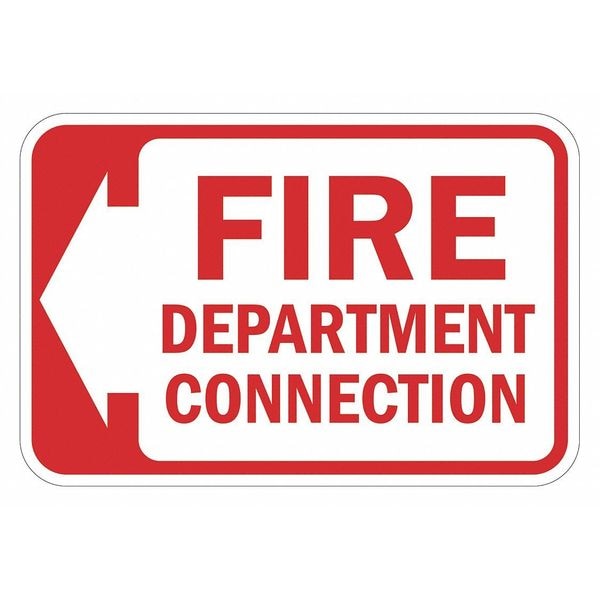 Lyle Fire Sign, 12 in H, 18 in W, Aluminum, Horizontal Rectangle, English, T1-1764-DG_18x12 - T1-1764-DG_18X12