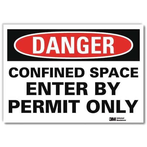 Lyle Danger Sign, 10x7 In., English, U1-1004-RD_10X7 - U1-1004-RD_10X7