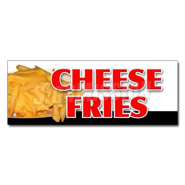 Signmission CHEESE FRIES DECAL sticker french fries bacon cheddar cheese ranch melted, D-12 Cheese Fries - D-12 CHEESE FRIES