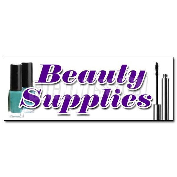 Signmission BEAUTY SUPPLIES DECAL sticker professional hair care wholesale public, D-12 Beauty Supplies - D-12 BEAUTY SUPPLIES