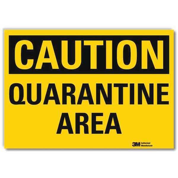 Lyle Caution Sign, 5 in Height, 7 in Width, Reflective Sheeting, Horizontal Rectangle, English - U4-1614-RD_7X5