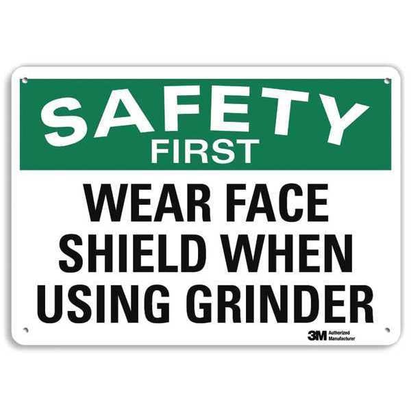 Lyle Plastic Safety Sign, 10"x7", U7-1268-NP_10X7 - U7-1268-NP_10X7