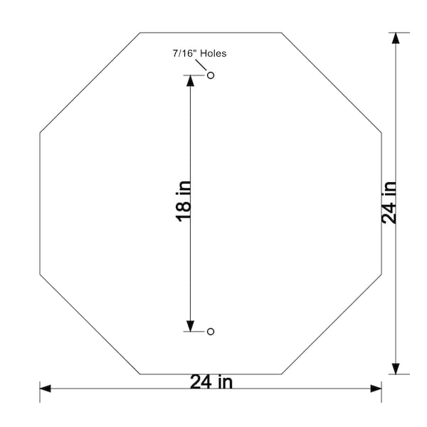 Sign Solutions Usa 24 in W, 24 in H, Aluminum - US06OCT2424
