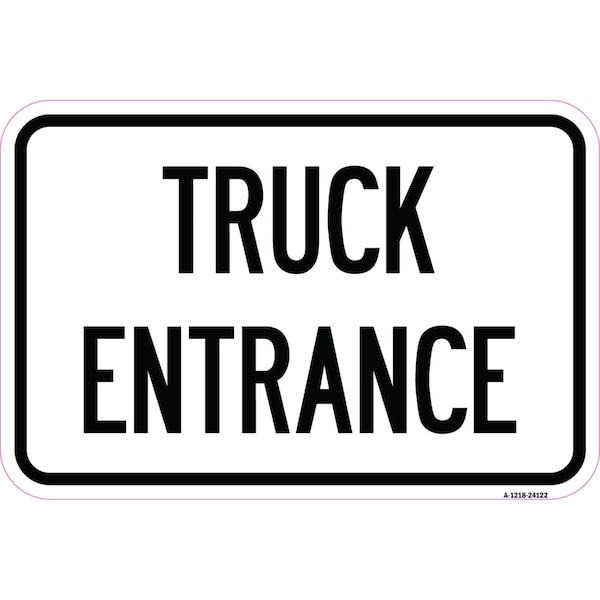 Amistad 12 x 18 in. Aluminum Sign - Driveway Sign Truck Entrance - AM2047530