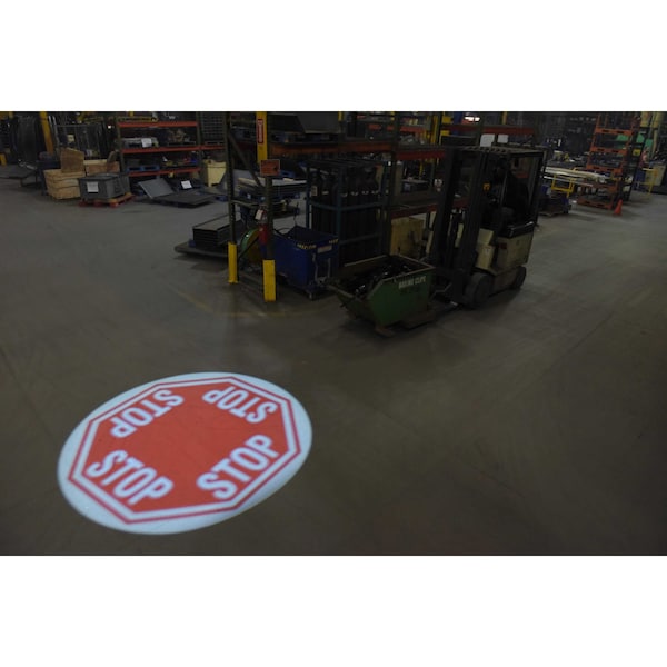 Vestil VIRTUAL SIGN PROJECTOR, 12 MAX DISTANCE, STOP SIGN - VSP-12-001