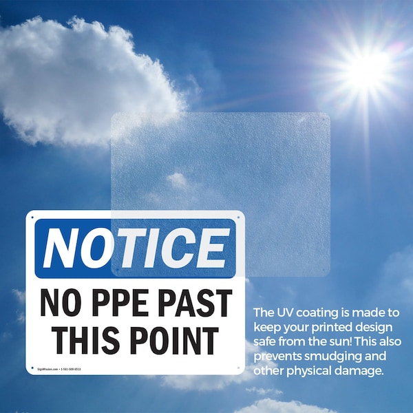 Signmission 7 in Height, 10 in Width, Aluminum, Rectangle - OS-2PACK-NS-A-710-L-14758