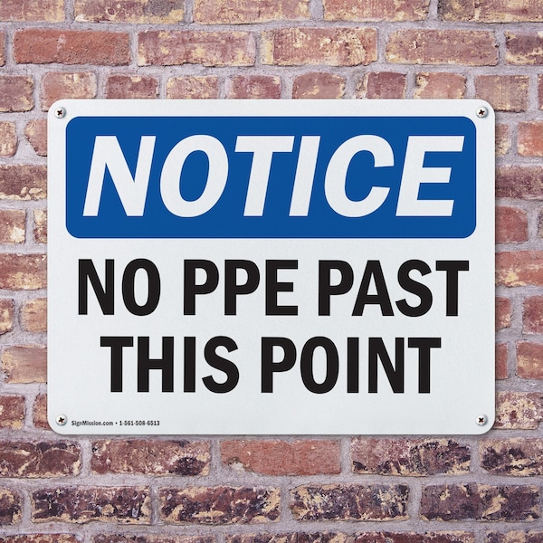 Signmission 7 in Height, 10 in Width, Aluminum, Rectangle - OS-2PACK-NS-A-710-L-14758