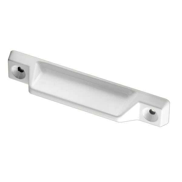 Prime-Line Deluxe Sash Lift, 3-5/16 in., Diecast Construction, White 2 Pack - F 2630