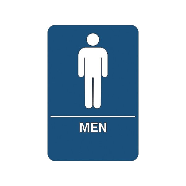Bsc Preferred Men Restroom ADA Compliant Plastic Sign - BUY00087466