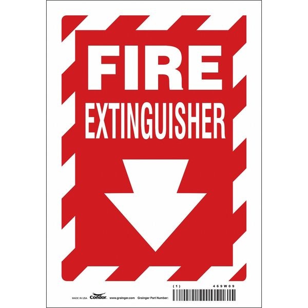 Condor Safety Sign, 7" W, 10" H, 0.004" Thickness - 469W09