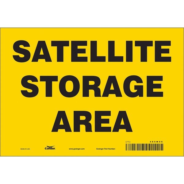 Condor Safety Sign, 7 in Height, 10 in Width, Vinyl, Vertical Rectangle, English, 485M96 - 485M96