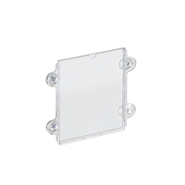 Azar Displays Clear Acrylic Window/Door Sign Holder Frame with Suction Cups 8.5''W x 11''H , 2-Pack - 106614