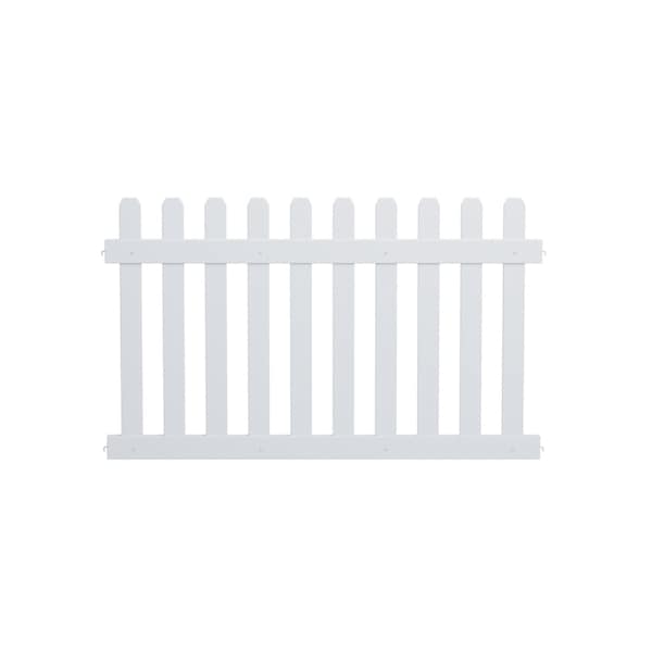 Montour Line White Picket Event Fence Panel, (Panel Only) - FN-PKT-PNL-WH-55
