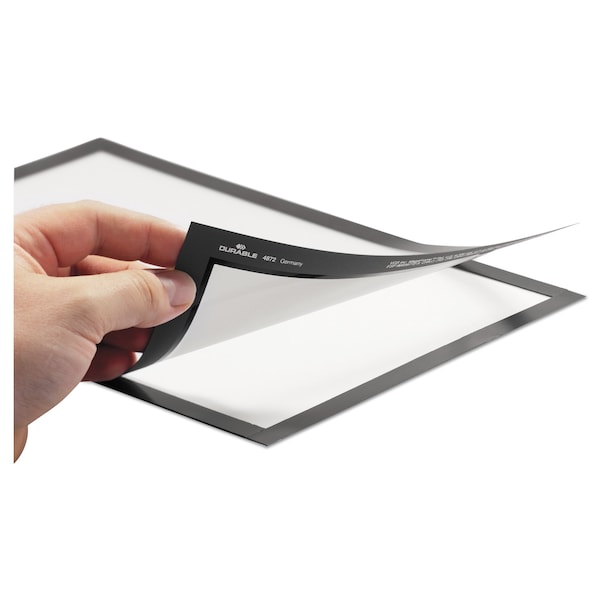 Durable Office Products DURAFRAME Sign Holder, 11 x 17, Black Frame, PK2 - 476901