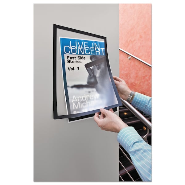Durable Office Products DURAFRAME Sign Holder, 11 x 17, Black Frame, PK2 - 476901