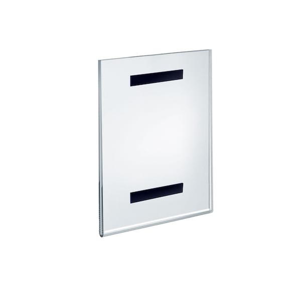 Azar Displays Clear Acrylic Magnet Back Sign Holder Frames 8.5 W x 11 H - Vertical / Portrait, 10-Pack - 129921