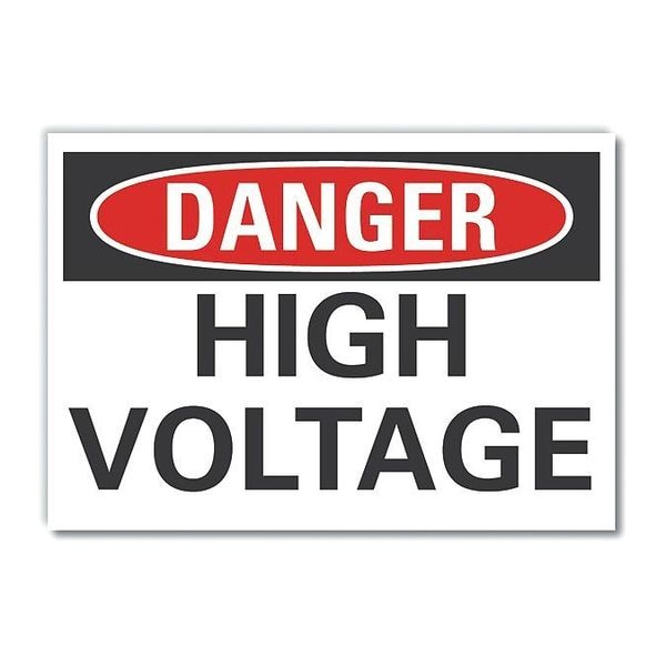 Lyle Decal Danger High Voltage, 5"x3-1/2", LCU4-0347-ND_5X3.5 - LCU4-0347-ND_5X3.5