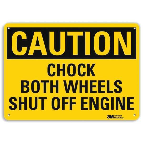 Lyle Safety Sign, 7 in Height, 10 in Width, Aluminum, Vertical Rectangle, English, U4-1125-RA_10X7 - U4-1125-RA_10X7