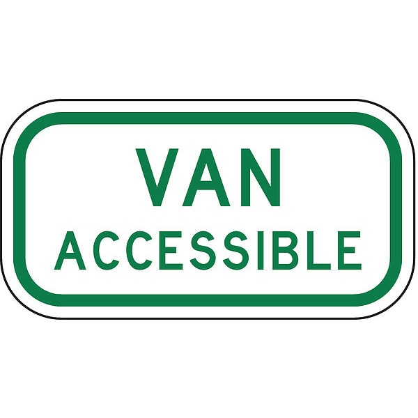 Lyle Van Accessible Parking Sign, 6" x 12, R7-8A-12HA - R7-8A-12HA