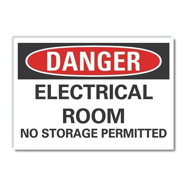 Lyle Decal Danger Electrical Room, 7"x5" - LCU4-0550-ND_7X5