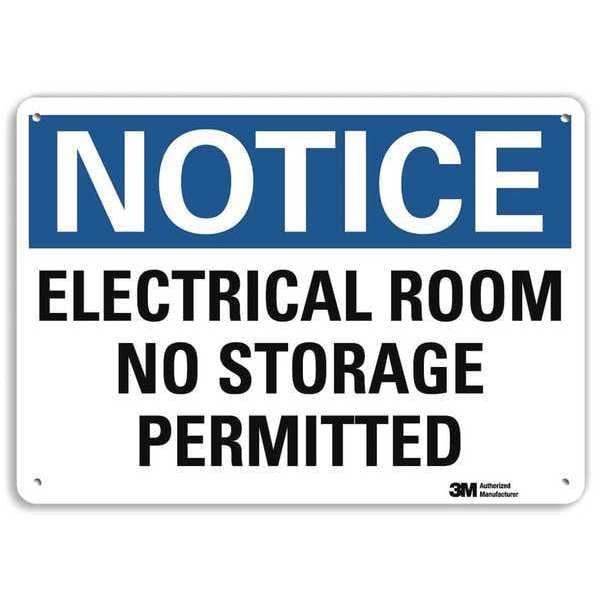 Lyle Plastic Notice Sign, 4 Holes, 14"x10", U5-1170-NP_14X10 - U5-1170-NP_14X10