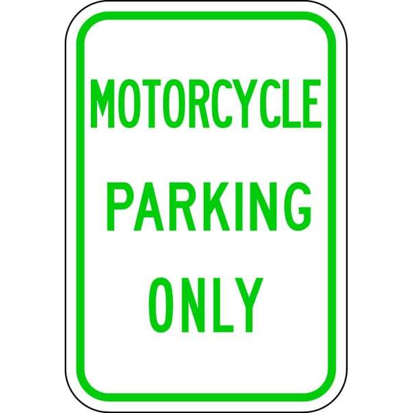 Lyle Motorcycle Parking Sign, 18" x 12, RP-030-12HA - RP-030-12HA